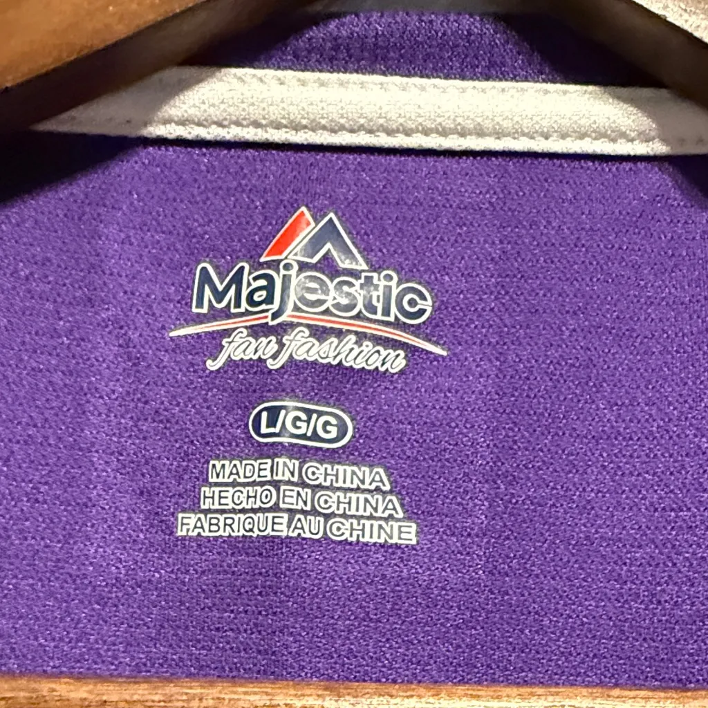 Purple Gold Minnesota Vikings Women's Sports Top Sequins Lace - Image 2