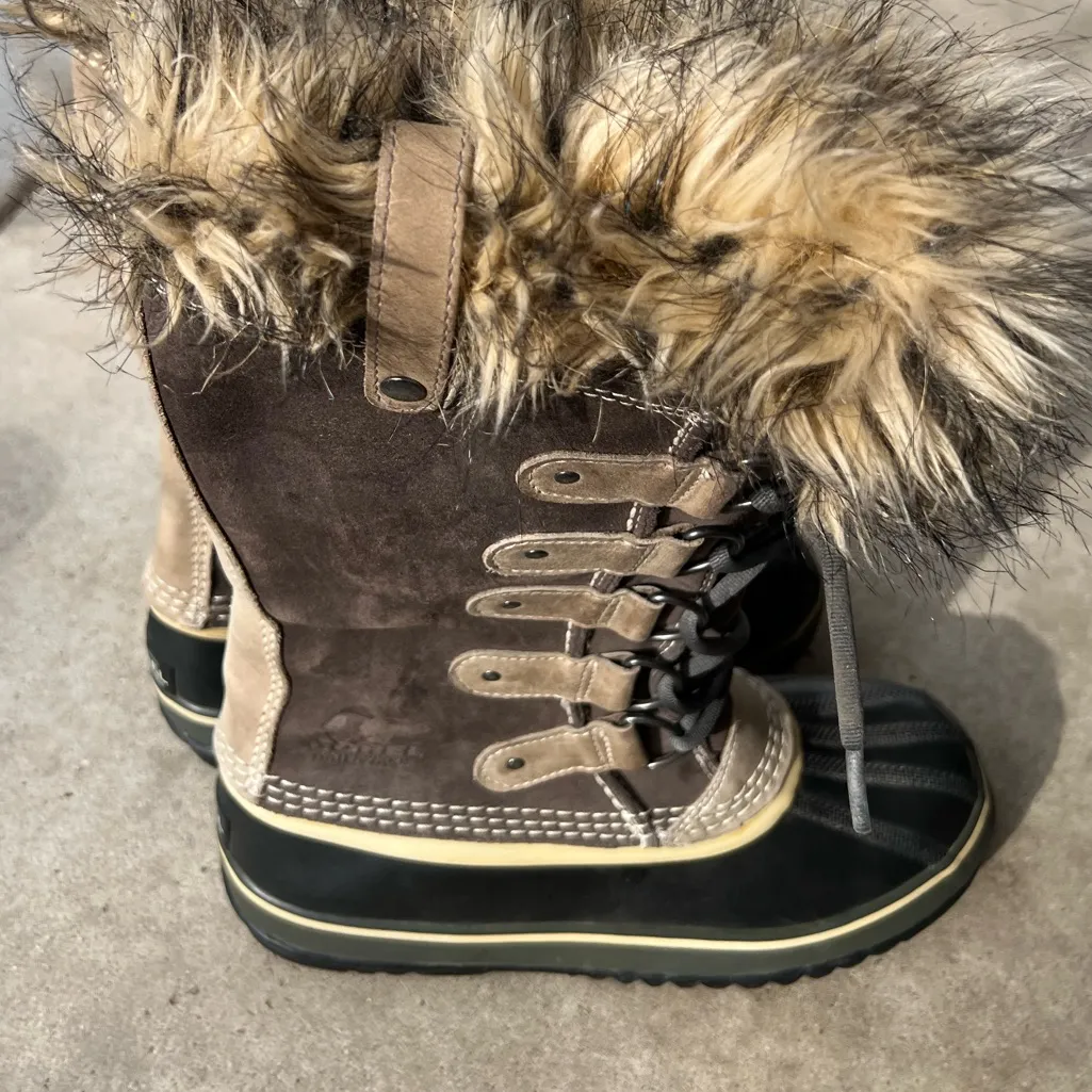 Sorel NL1540 Joan of Arctic Snow Gray Waterproof Leather Boots Women’s Size 10 - Image 8