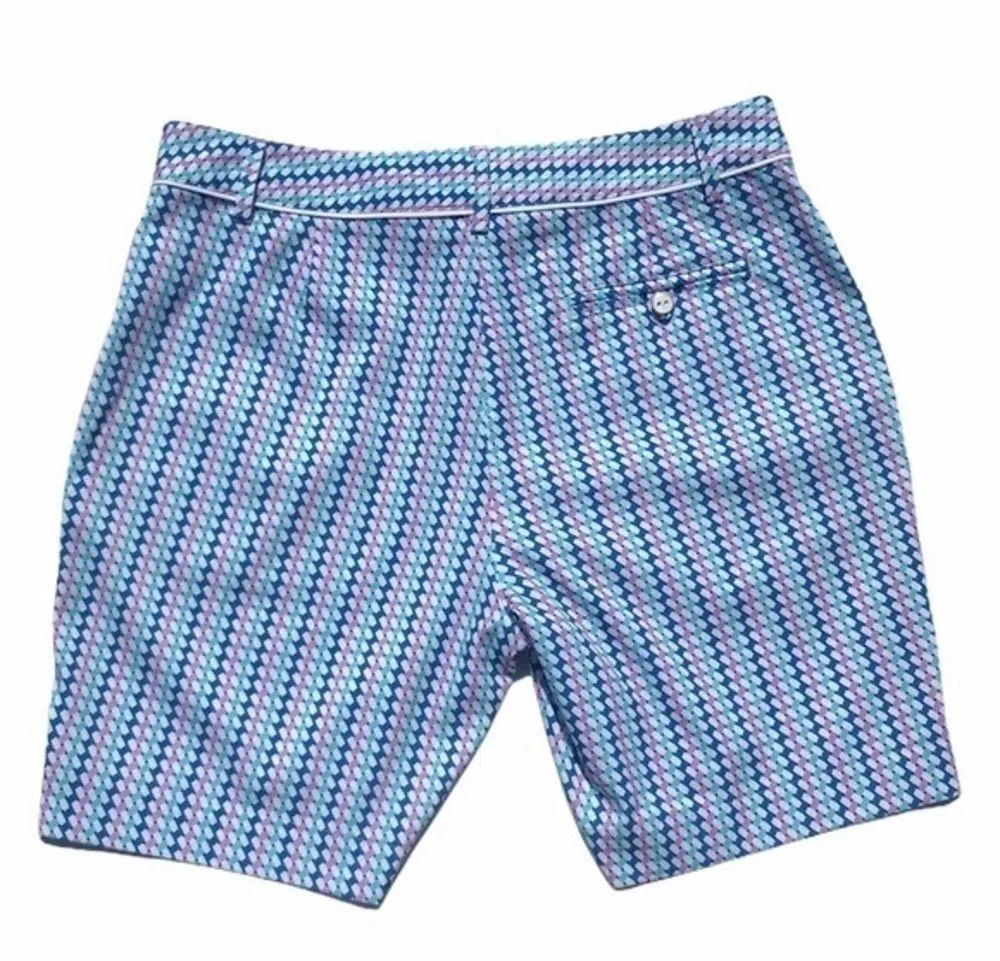 Lady Hagen 7” Multi Basket Weave Print Golf Short - Image 7