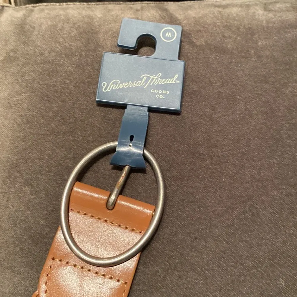 Women’s Belt Tan Woven Medium with Silver Buckle NWT - Image 6