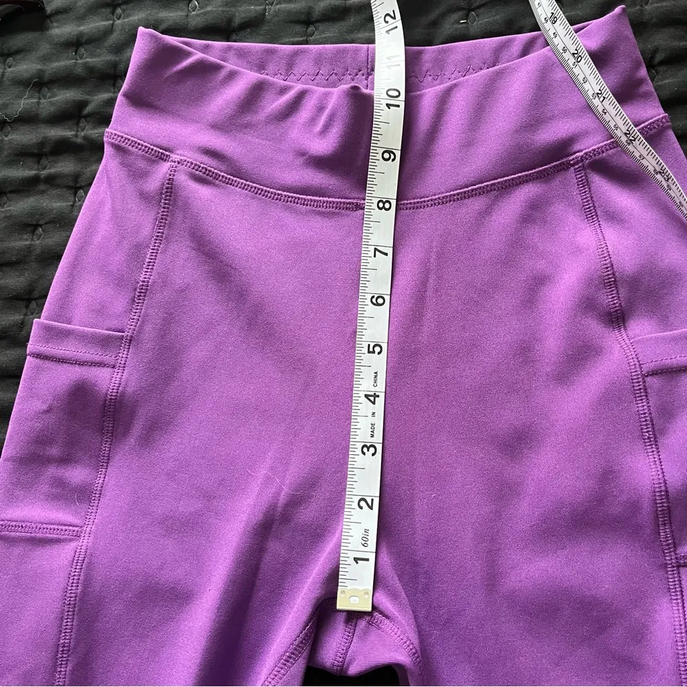 Pop Fit Women's Purple Side Pocket Stella Activewear Leggings Size XS - Image 12