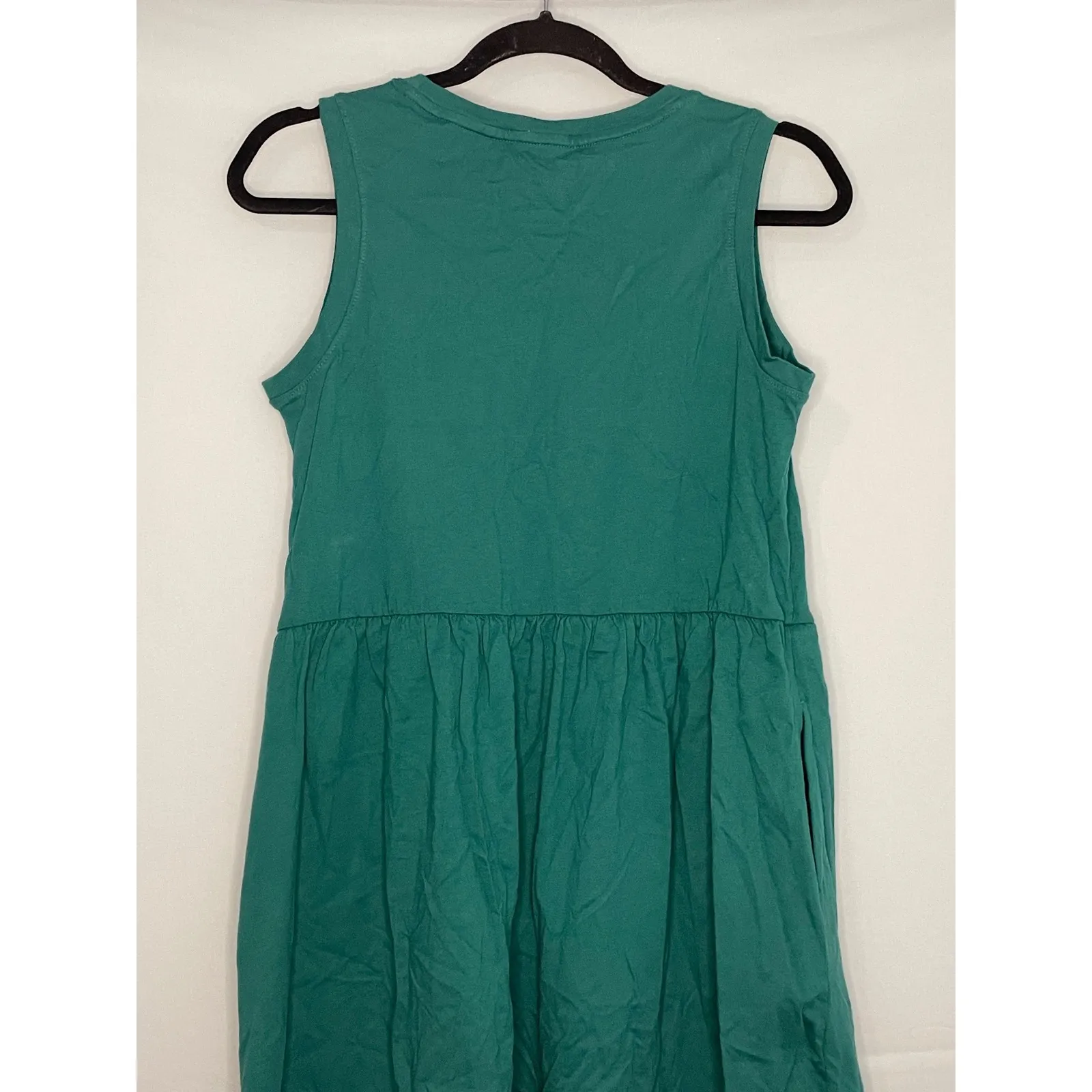 NWT Universal Thread Womens Green Sleeveless Gathered Waist T Shirt Dress XS - Image 14