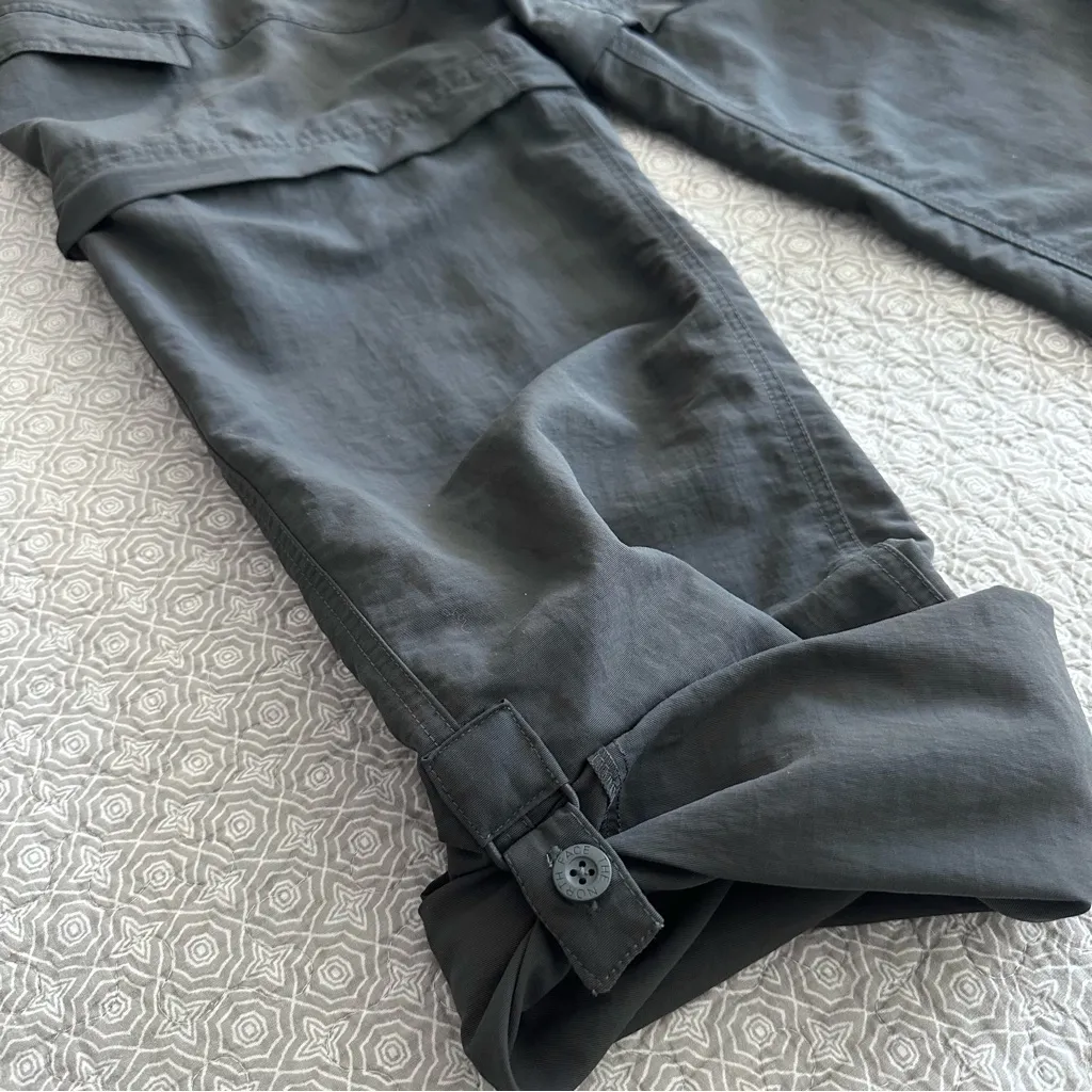 The North Face Women's Gray Convertible Roll-Up Hiking Pants Shorts Size 14 Long - Image 10