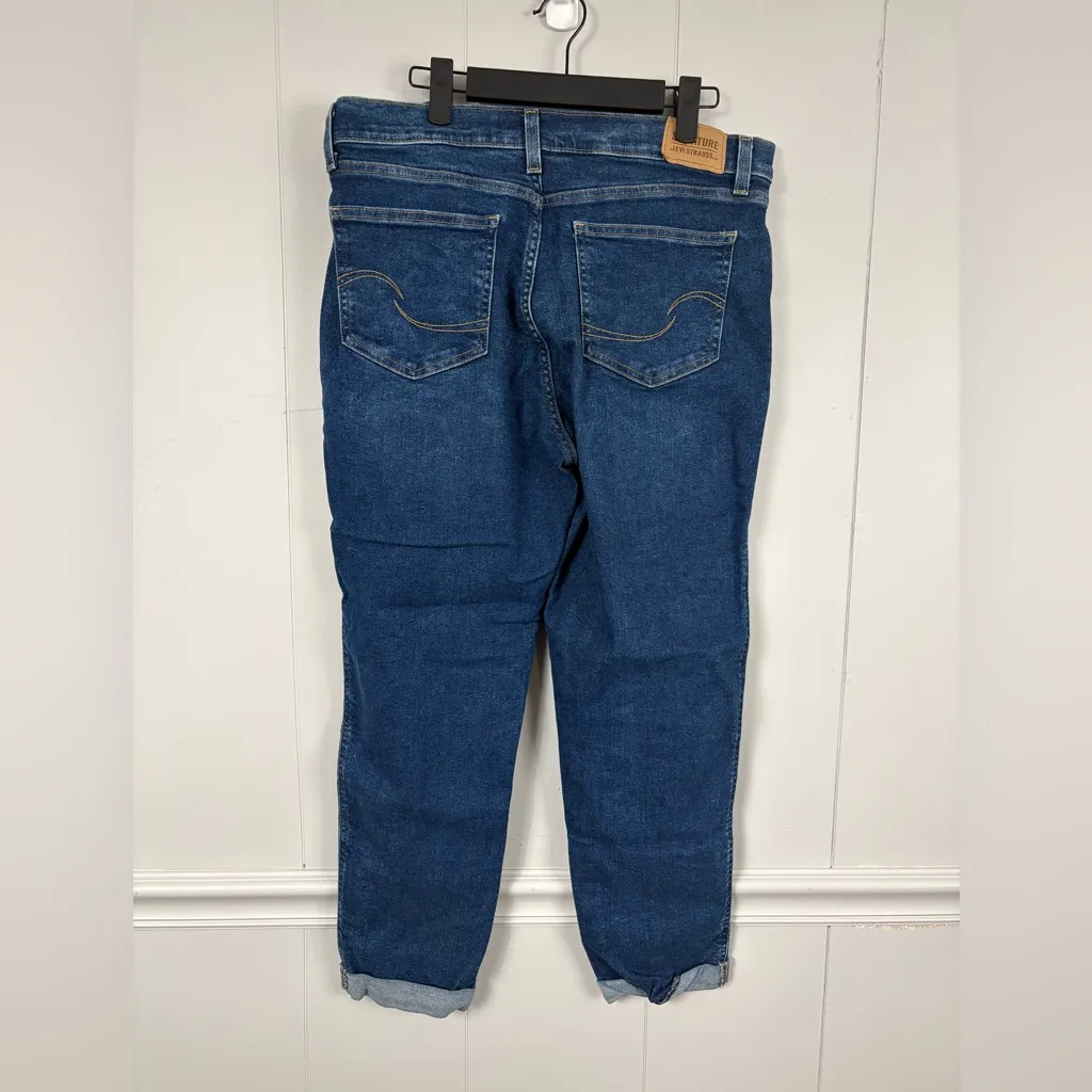 Signature by Levi Strauss Heritage Boyfriend Blue Denim Jeans 10 W30 Casual - Image 2