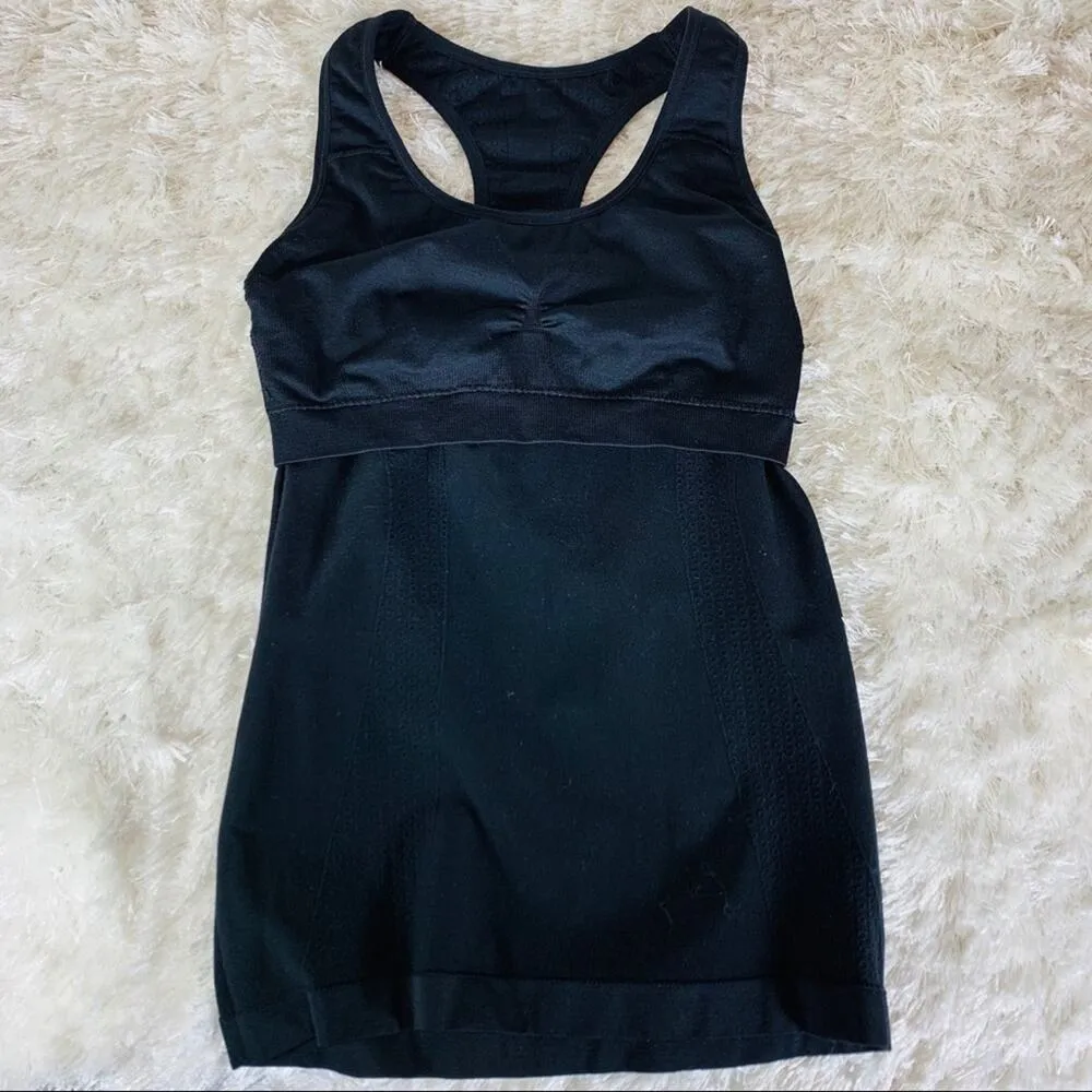 Black Microfiber Tank Shelf Bra Small Medium - Image 3