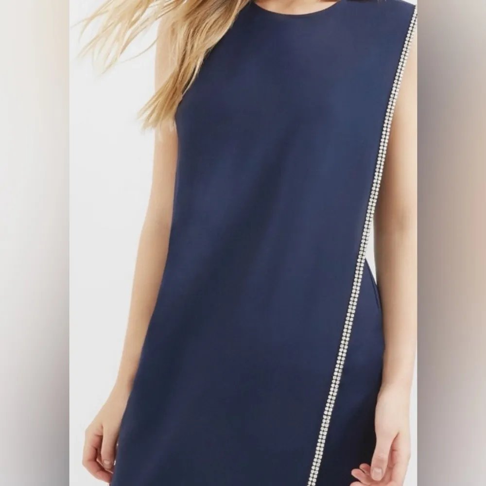 Ted Baker Burford Navy double layer embellished sheath dress size 3 TED - US 8 - Image 5