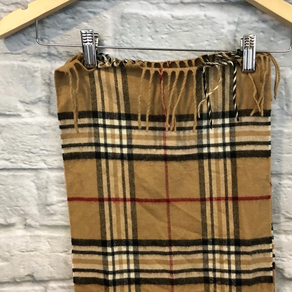 Cashmink V.RASS Plaid 68x11 100% Acrylic Scarf Brown - Image 3