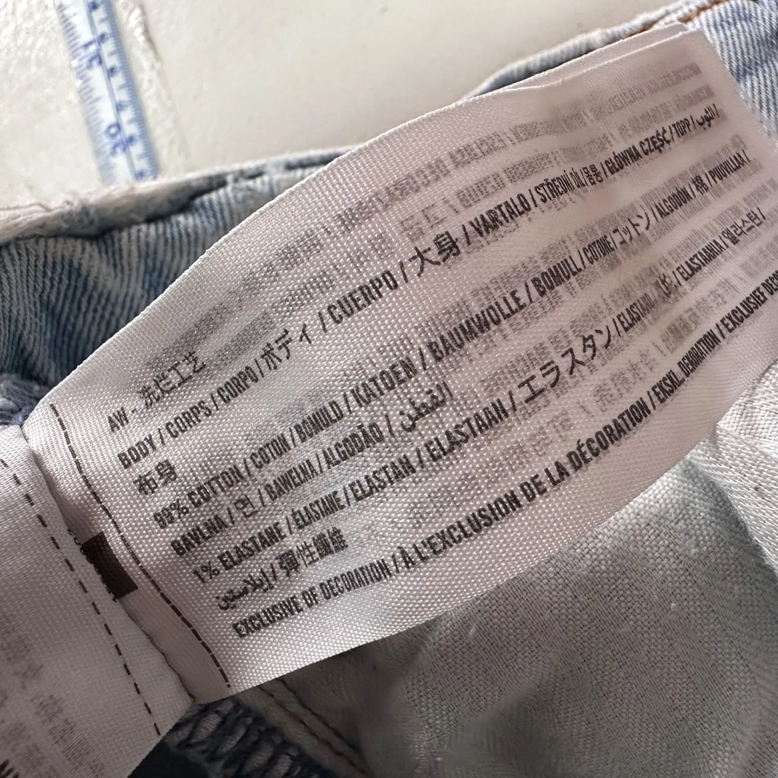 Abercrombie & Fitch Ultra High Rise Ankle Straight Jeans Distressed Size 25 - Image 4