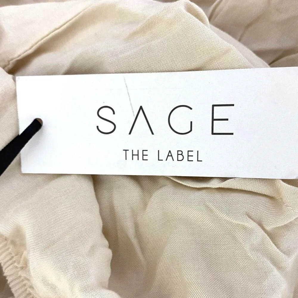 SAGE THE LABEL Off The Shoulder Lace Detail Flowy A Line Dress - Image 5