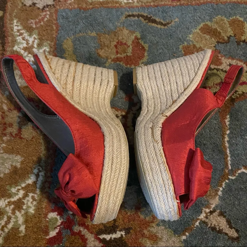 Red Bow Wedges - Image 2
