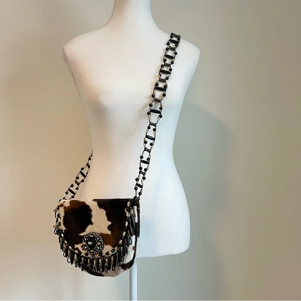 Mary Frances Accessories Cowgirl Crossbody Bag Beaded Rodeo Western Festival Brown - Image 6