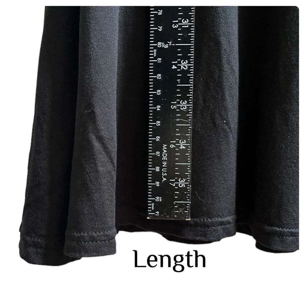 Garnet Hill Black Brianna Surplice Faux Wrap Viscose Blend Dress Size XS - Image 8