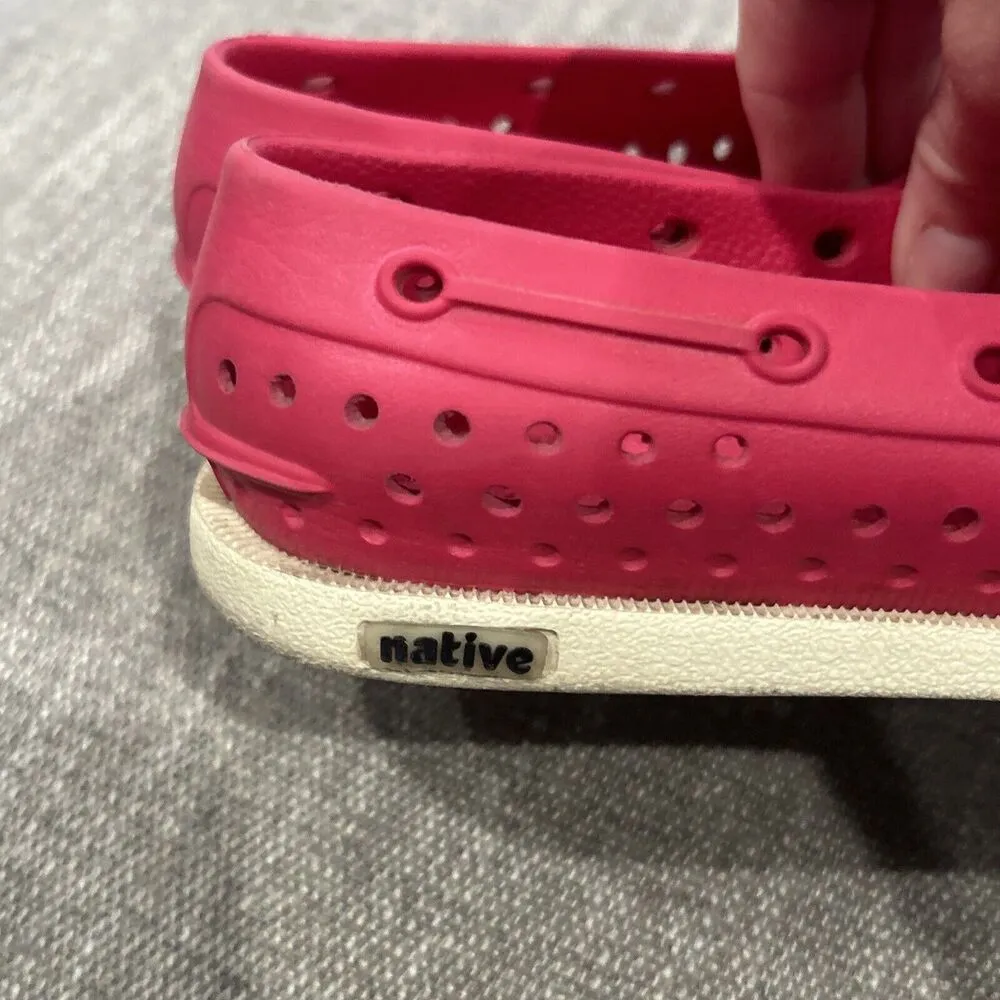 Native Howard Boat Shoes Womens 6 Mens Kids 4 Slip On Comfort Shoes Pink - Image 4