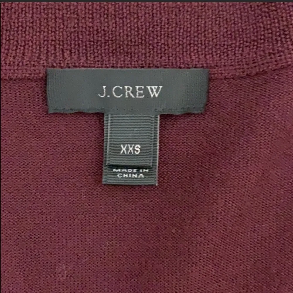 J Crew Drawstring V-Neck Merino Wool Sweater - Image 3