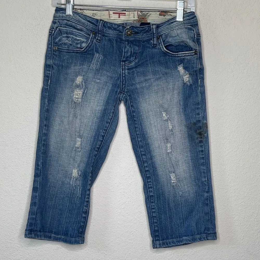 T Five‎ Design Denim Shants Blue Size undefined - Image 8