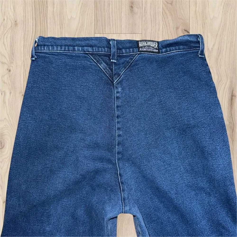 Vintage Roughrider By Circle T Jeans Women’s 30x33 Blue Bareback Rodeo Western Size 30 - Image 4