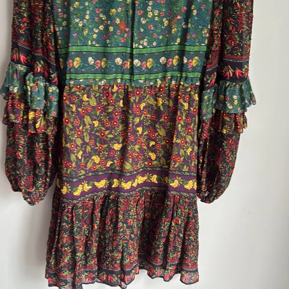 FARM RIO Mix Mini Prints Mini Dress XS - Image 12