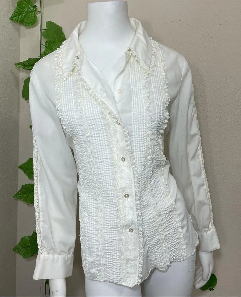 Donnkenny Vintage 90’s Button Down Blouse Size XL - Image 6