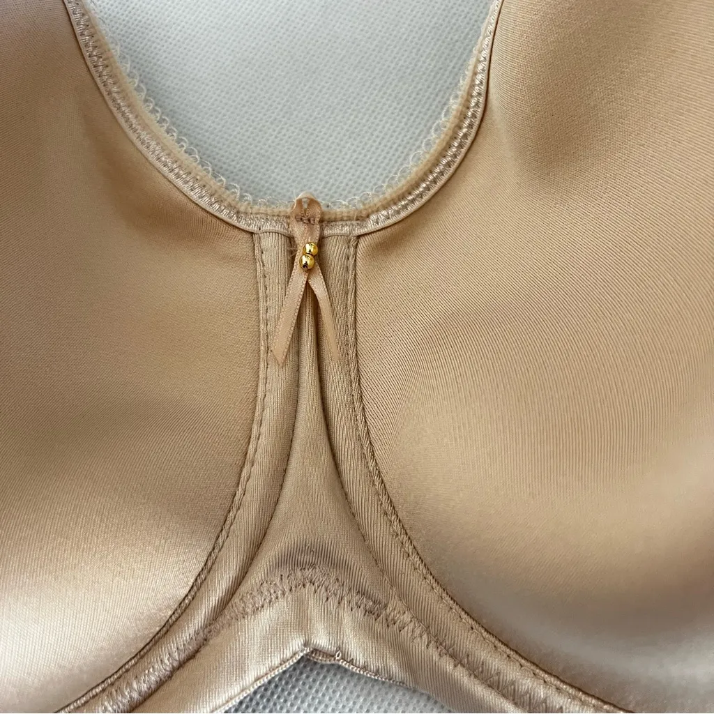 Wacoal Basic Beauty Underwire T-Shirt Bra Size 34G Sand Nude Adjustable Straps - Image 3