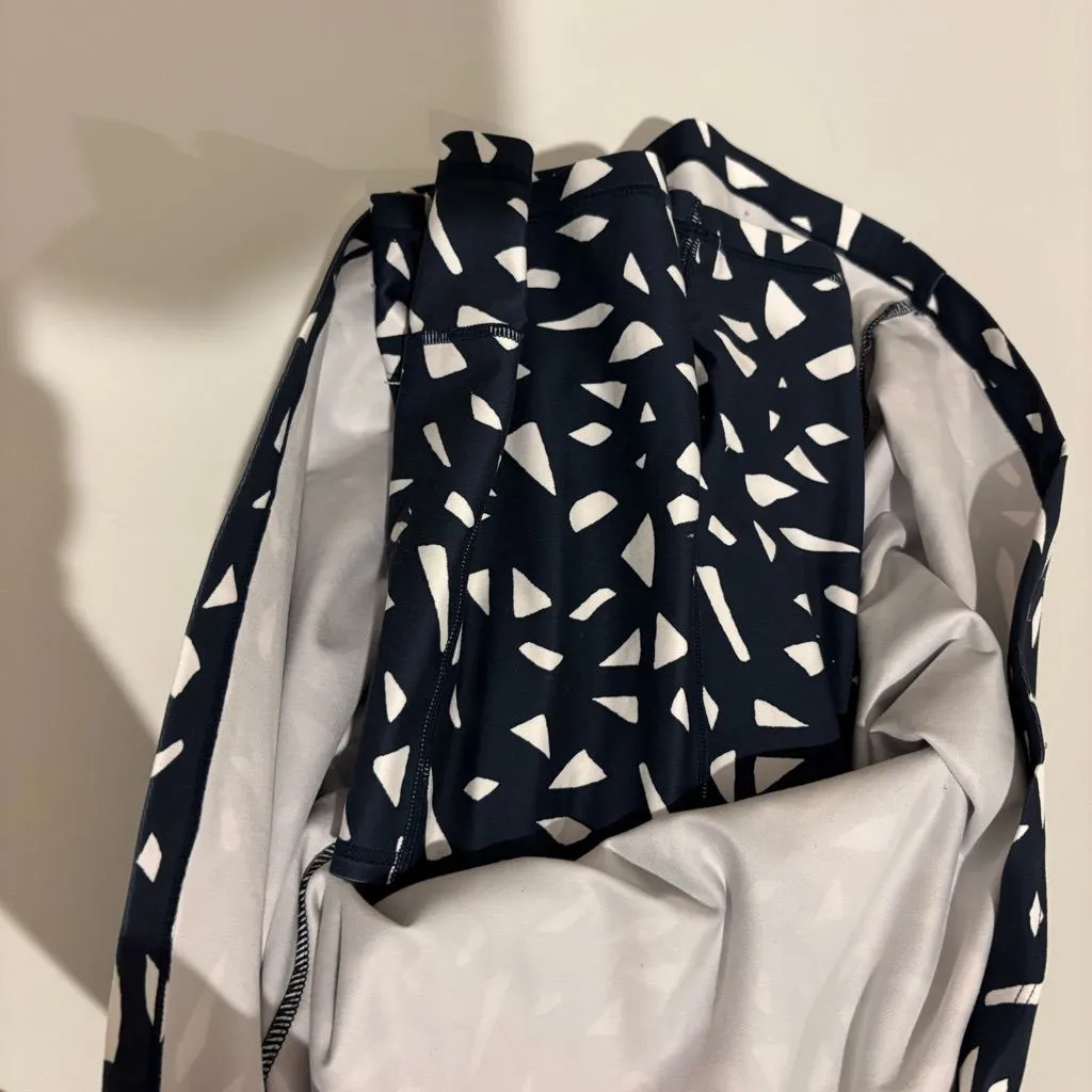 Sweaty Betty All Round‎ Workout Geometric Dress Navy and White size medium - Image 6