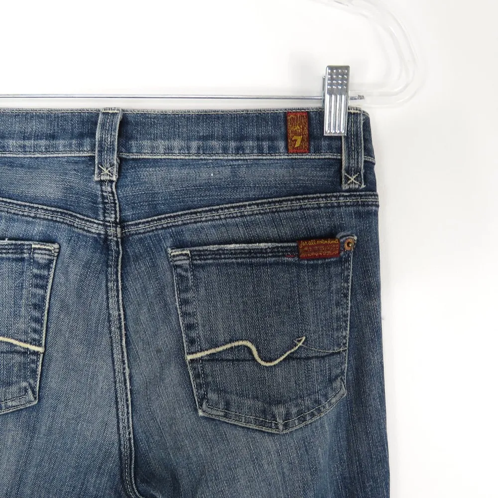 7Fam Jagger Jeans Dark Wash Boot Cut Jeans Size 28 - Image 4