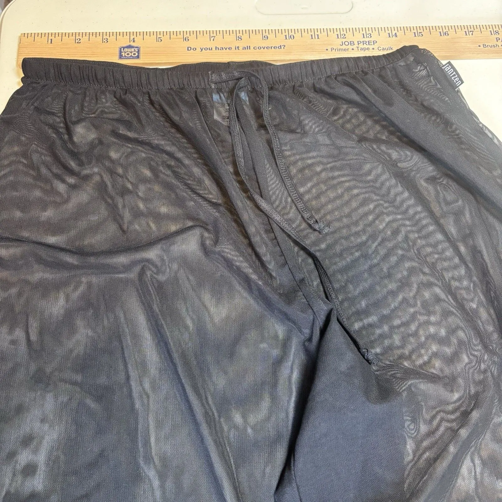 Jantzen Womens Swim Wide Leg Cover Up Pants Size M  Black High Rise Pull On - Image 8