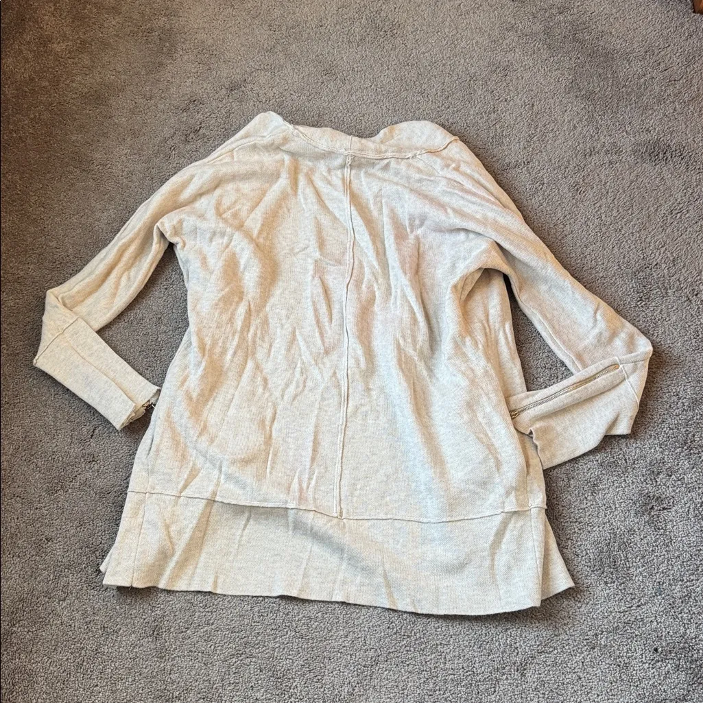 Max Studio Cream Knit Cardigan SIZE L - Image 6