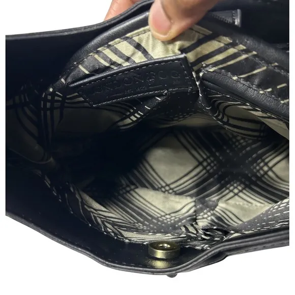 London Fog Logo Women Blue‎ Medium Purse Handbag EUC Casual Storage Organizer - Image 8