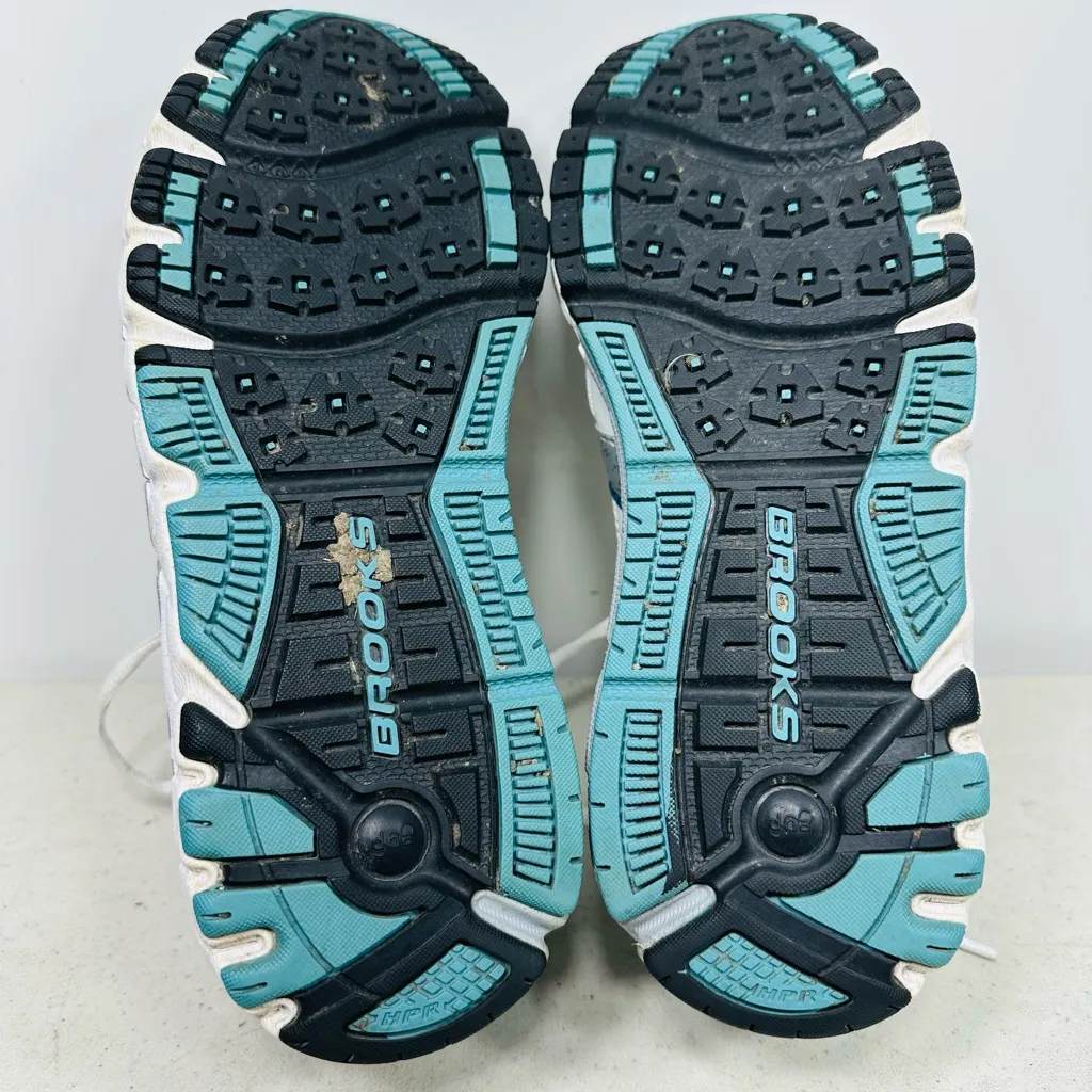 Brooks Addiction 10 White Gray Blue Running Shoes Sneakers Women's 8.5M Size 8.5 - Image 7