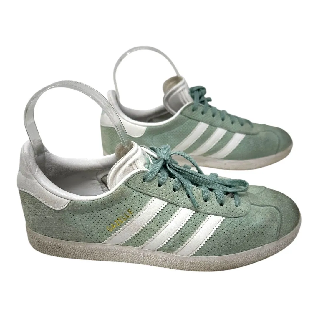 Adidas Gazelle Suede Sneakers Aqua Mint White Size 9 - Image 7