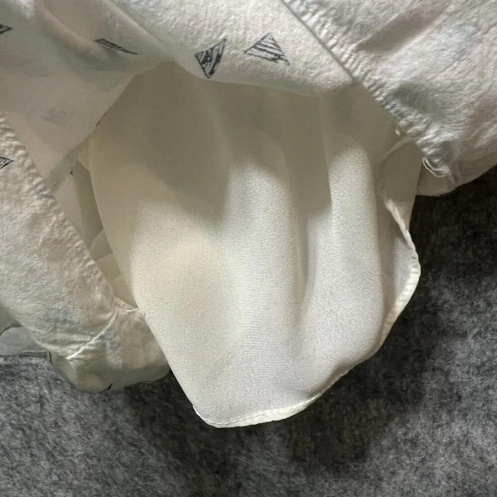 BCBG Generations Romper‎ Women's XXS Spaghetti Strap White Lined - Image 7