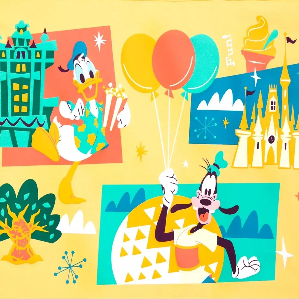 Donal Duck and Goofy Play in the Park Spirit Jersey Walt Disney World size xs - Image 3