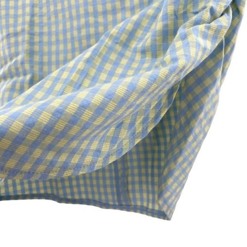 Mango MNG Gingham Side Ruched Mini Skirt - Image 3