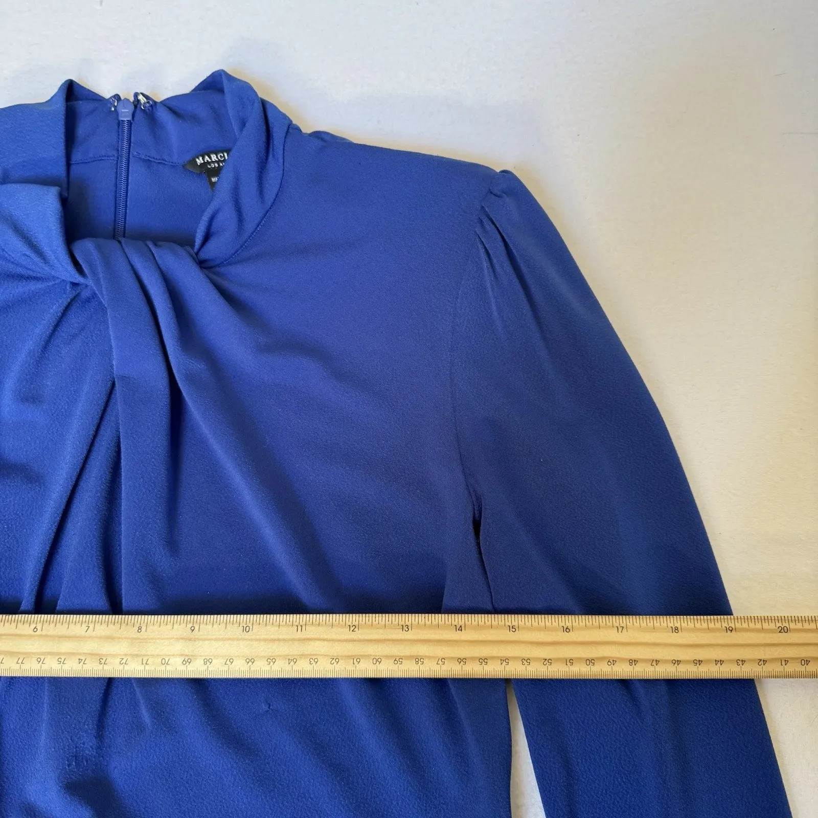 Marciano Los Angeles Blue Women's Bodycon Long Sleeve Dress Size US L EU 44 - Image 4