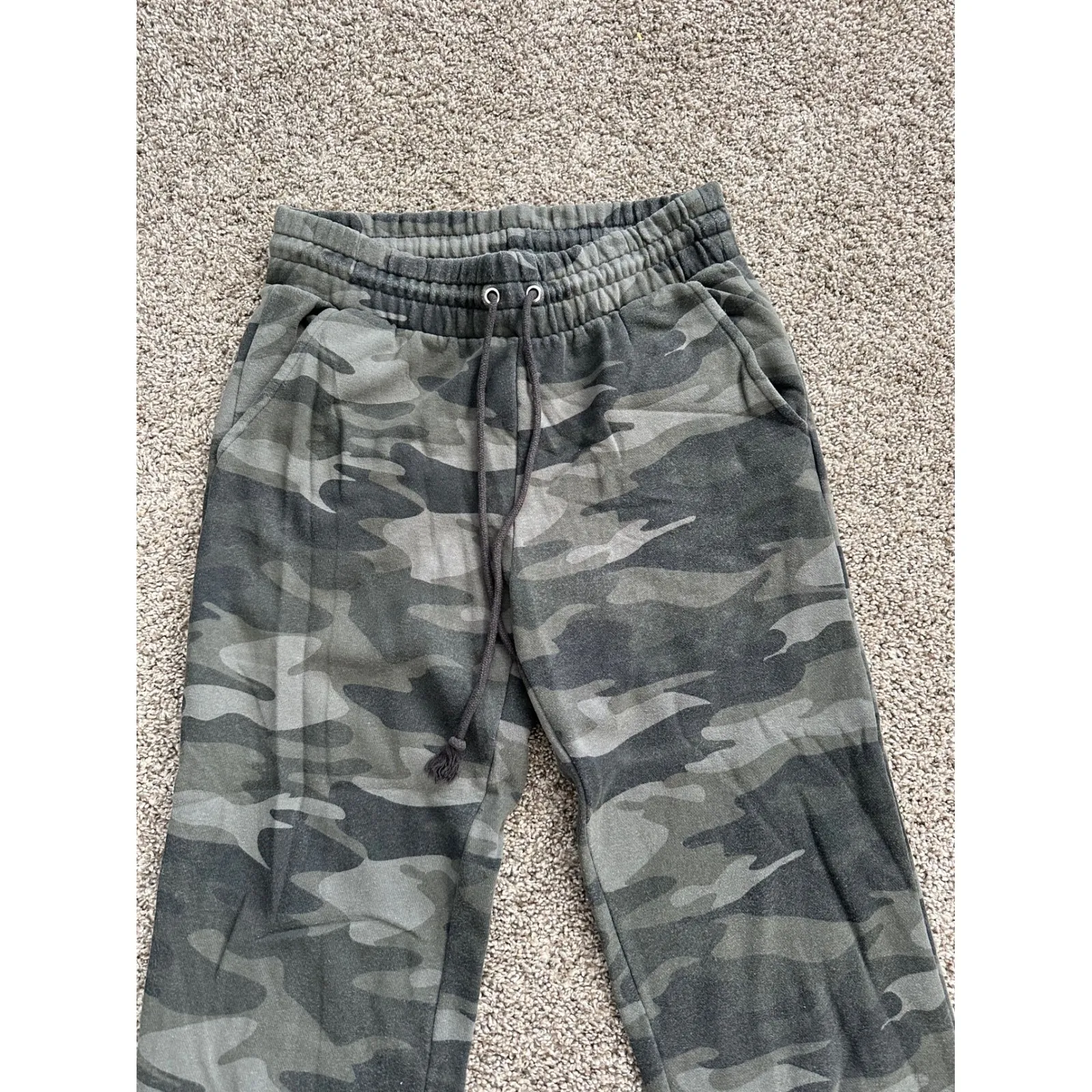Wild Fable Camouflage Joggers Women's‎ Small Green Camo Drawstring Sweatpants - Image 2
