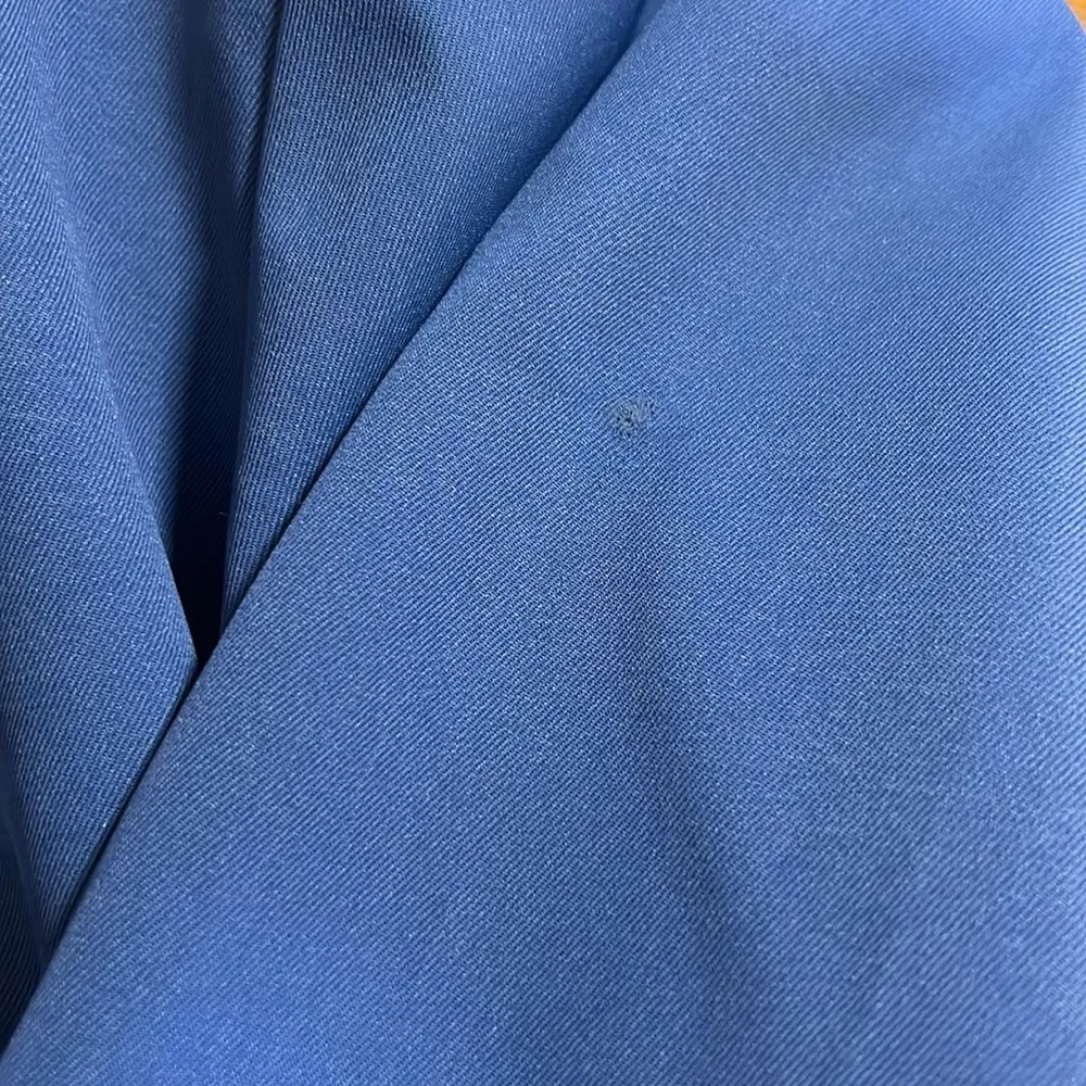 Small Unbranded Blue Lined Jacket with Flap over Pockets & Shoulder Pads… - Image 13