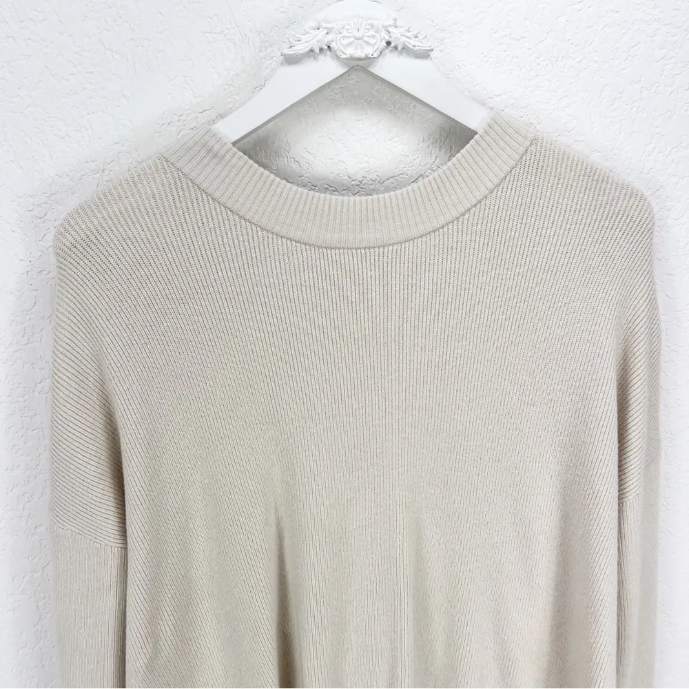 NWT NEW N.PHILANTHROPY Ollie Sweater Cream Twist Back Size Large L Tan - Image 6