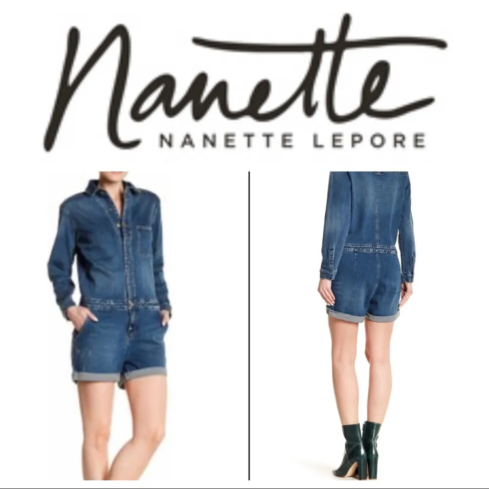 Nanette Loose fit Denim Romper - Image 2