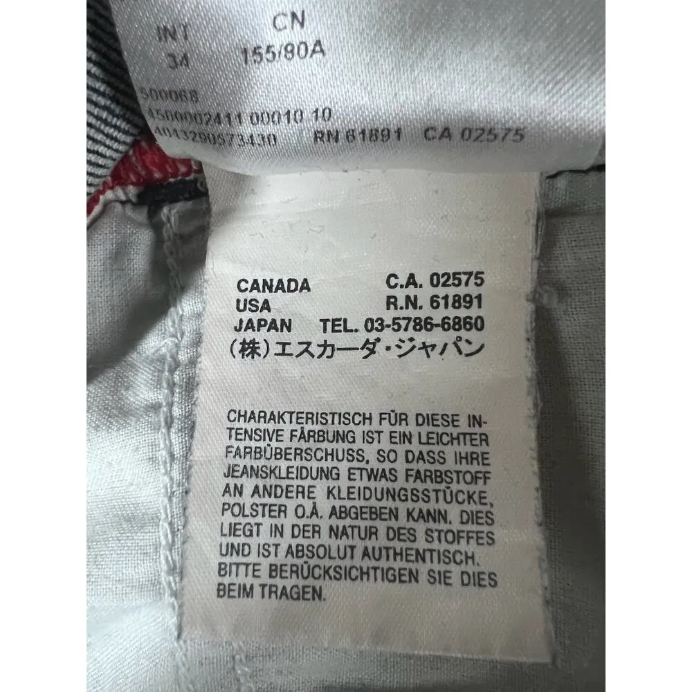 Escada Sport Womens 34 Bootcut Flare Denim Blue Jeans Pockets Flat Front - Image 7