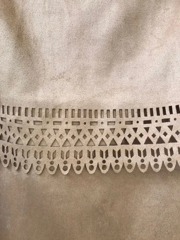 Sleeveless Faux suede Dress - Image 8