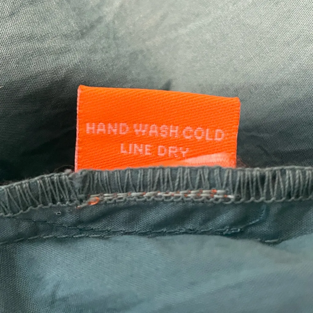 OLIPHANT Ombré Puff Sleeve Maxi Dress size Small Green - Image 7