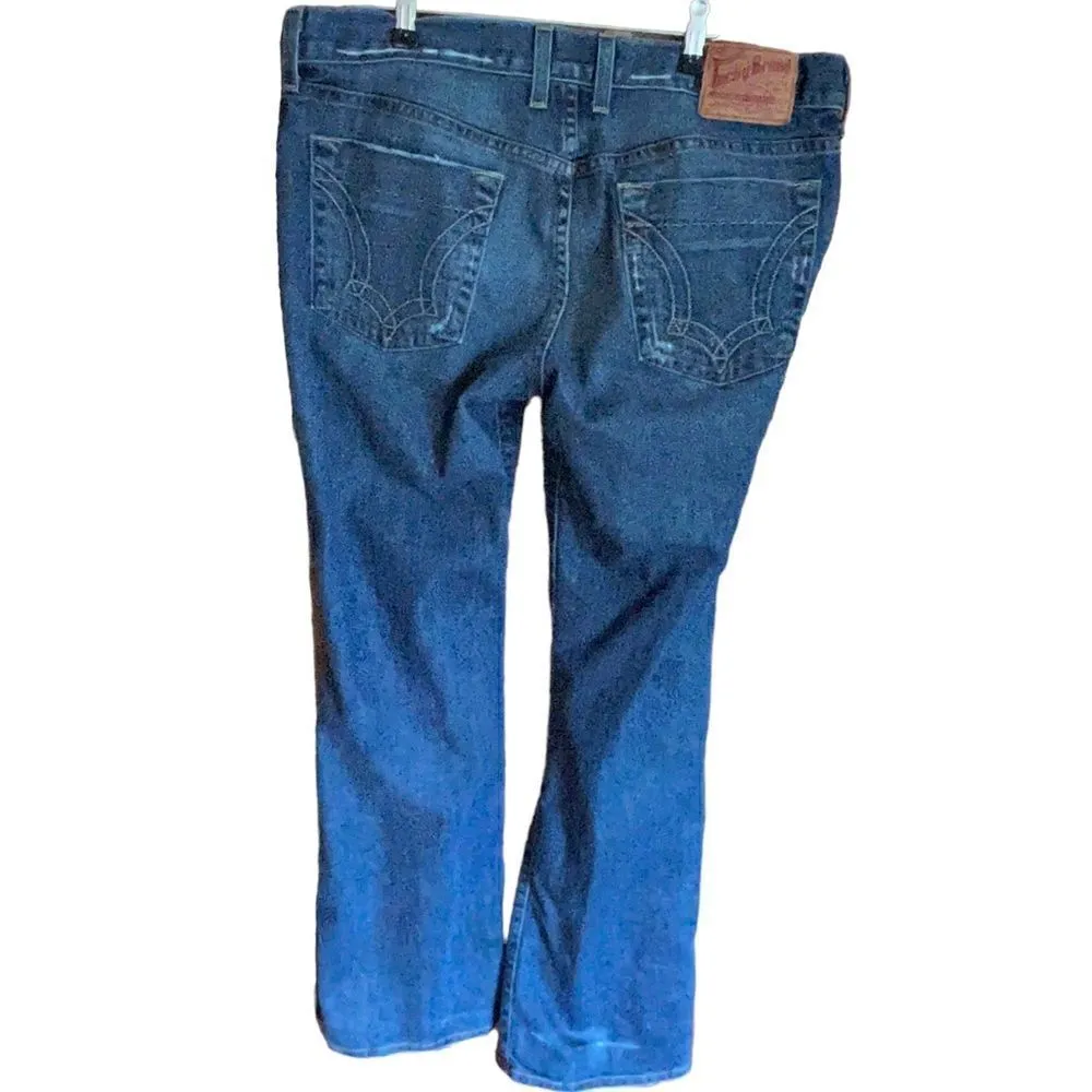 Lucky Brand lightly distressed bootcut medium wash jeans size 12 - Image 8