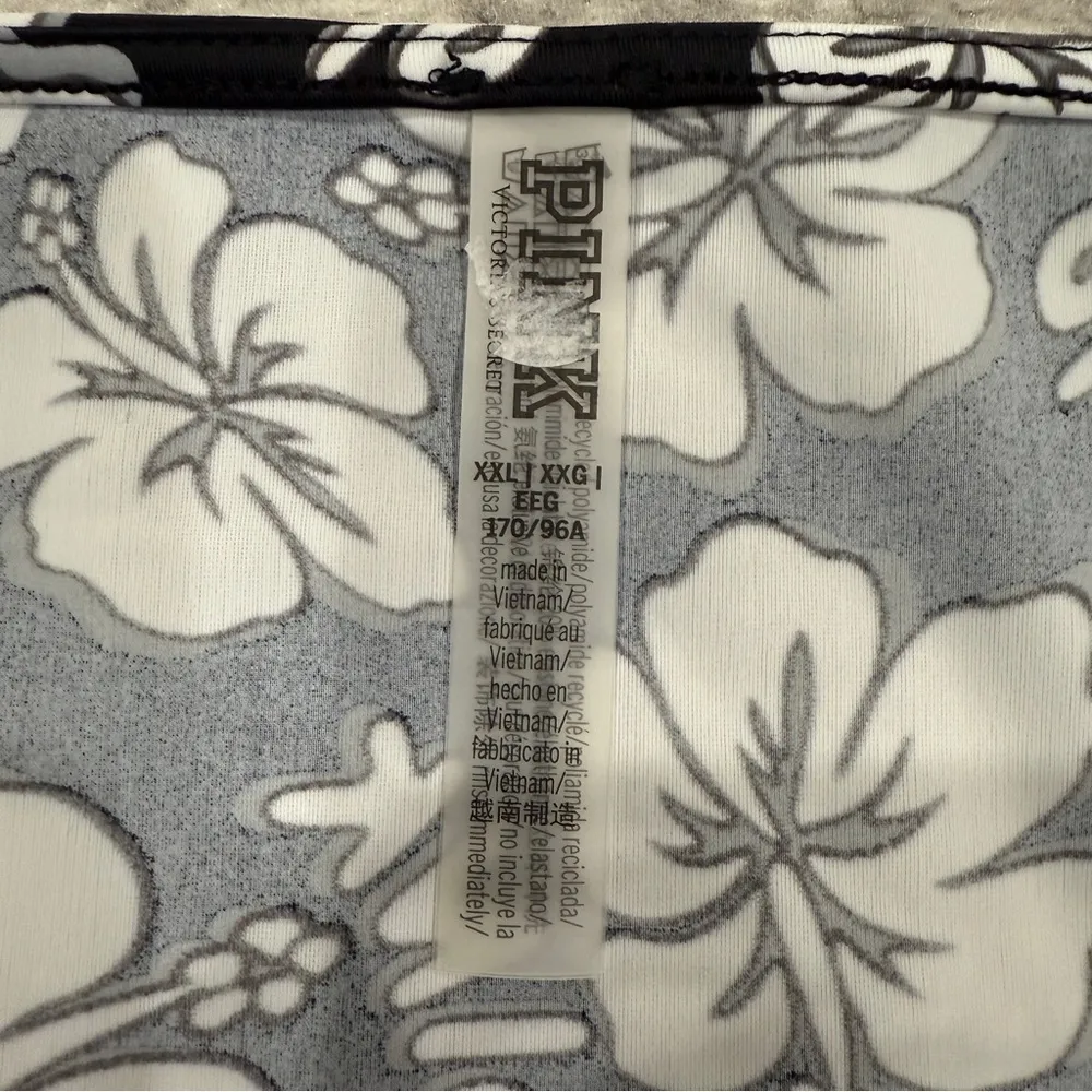 NWT Victoria Secret PINK Black and White Floral Swim Skirt - Image 7