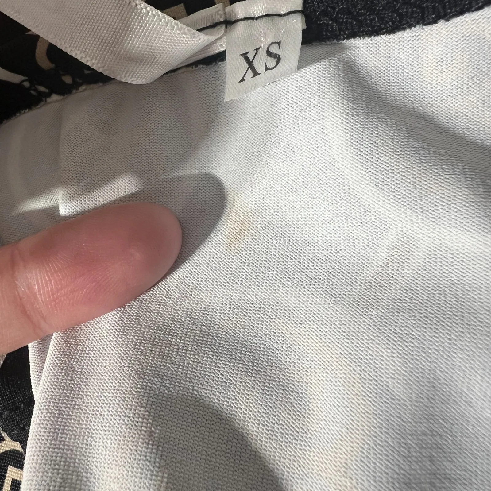 LULU B Dress Womens XS Black Geometric 3/4 Sleeve UPF 50 Travel‎ Resort Nylon - Image 10