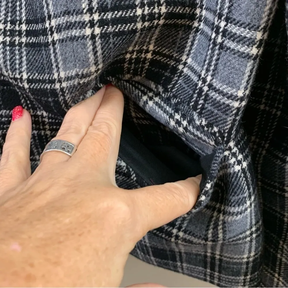 Pendleton Virgin Wool Plaid Black/Gray Blazer Jacket - Image 3