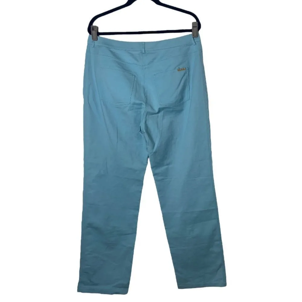 St. John SZ 12 wide leg blue pants - Image 9