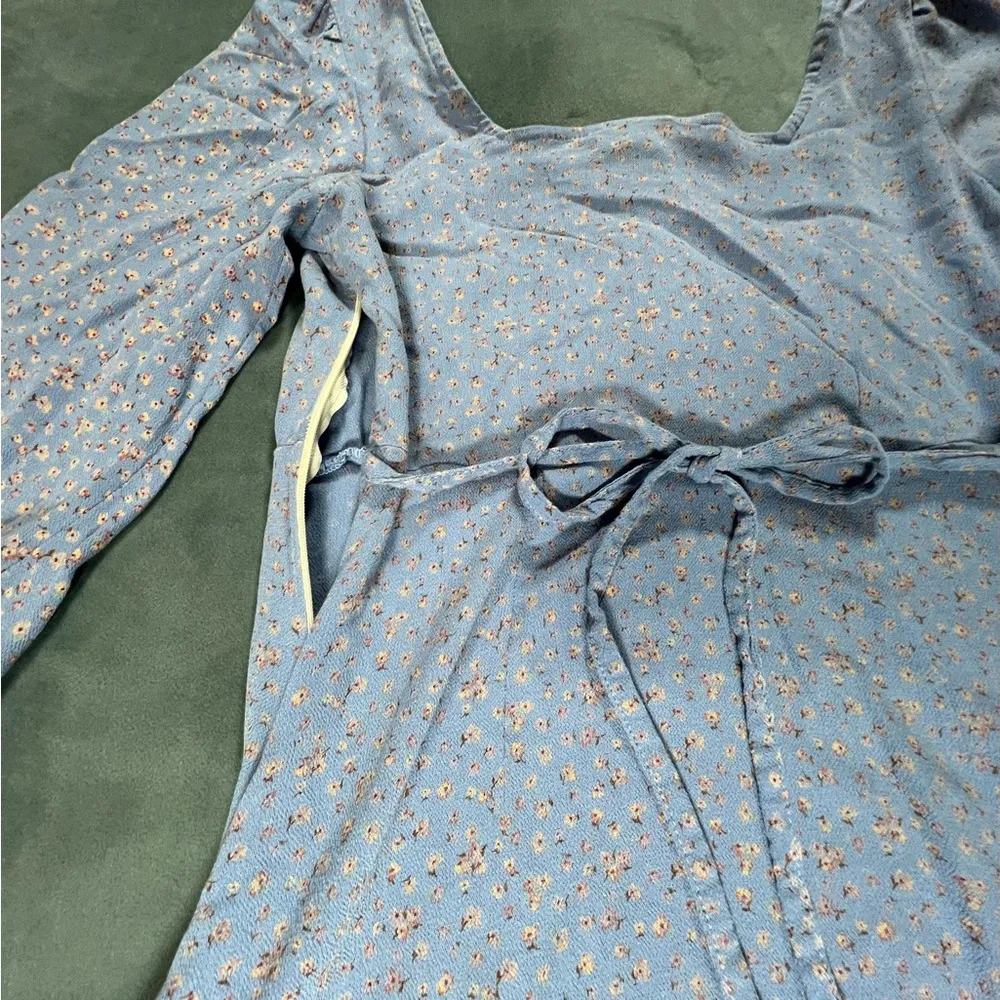 American Eagle Long Sleeve Floral Mini, Size: Small - Image 5