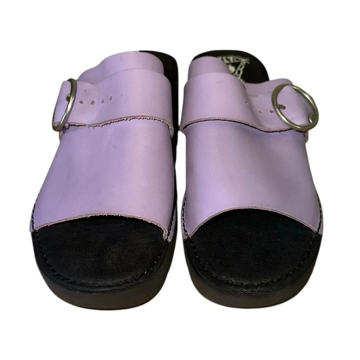 Fly London Leather Sandal 519 Fly Bridle Eple Violet Sz 38 - Image 3
