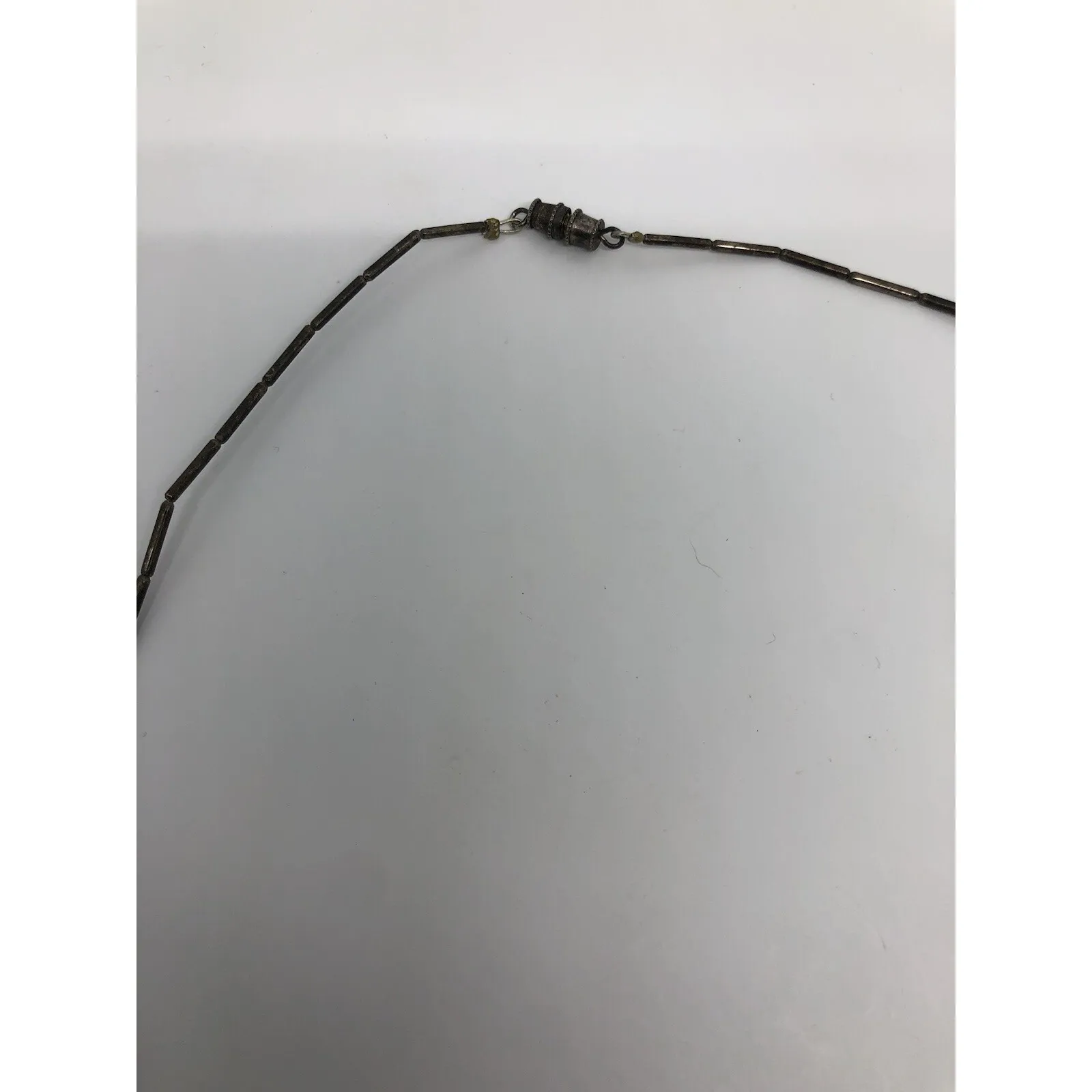 Rare Vtg Silver Horse Necklace Purple Pony Pendant Silver Roses‎ Beaded Bird 16" - Image 7