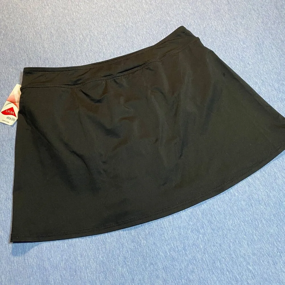 Lands End Womens Swim Skirt With Built-In Briefs Black Size 10 - Image 2